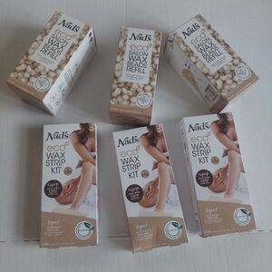 6 Pcs New Nads Eco Wax Strip Kit / Nads Wax Refils